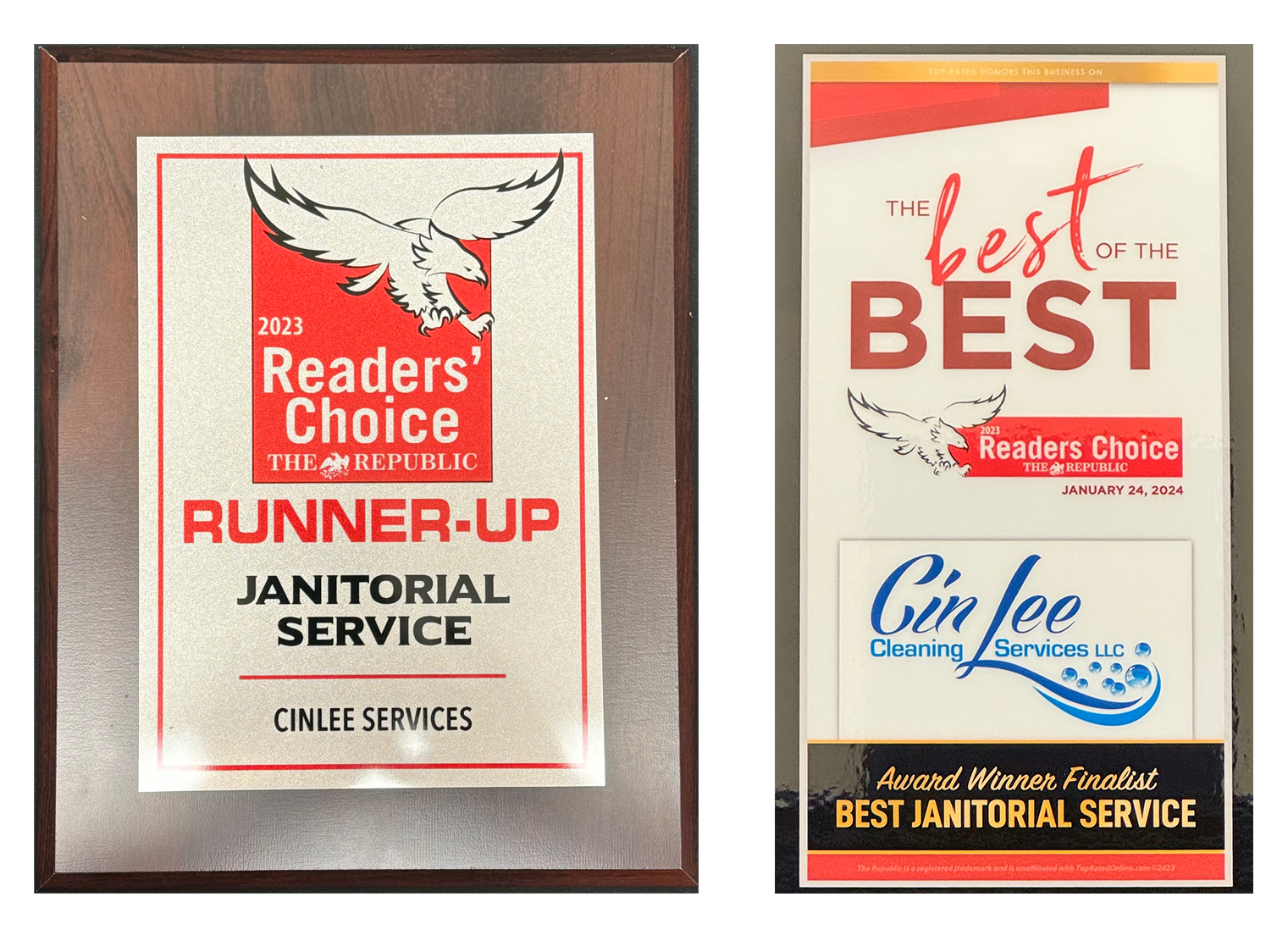 Award winning CinLee Commercial Cleaning Services